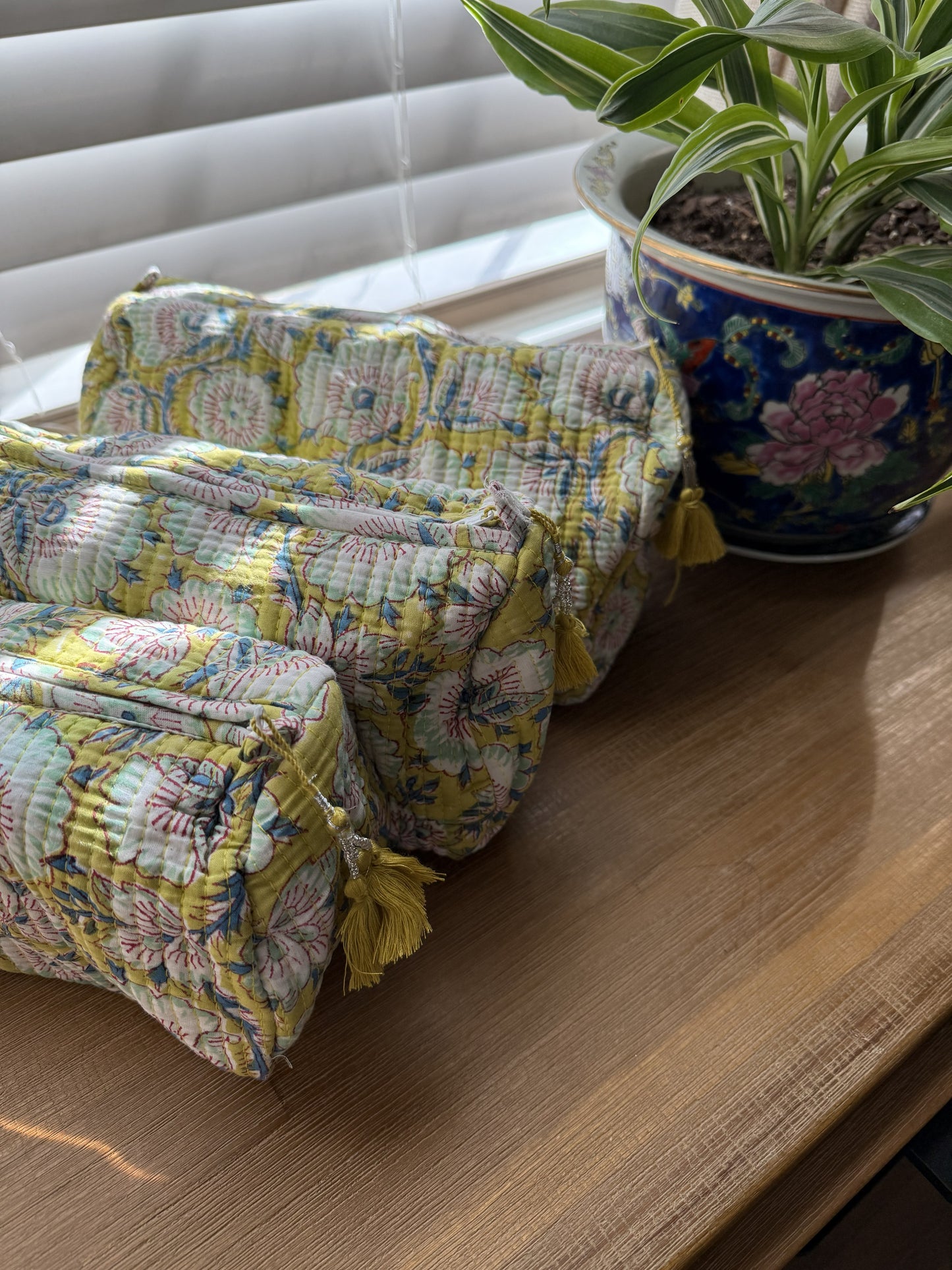 Key Lime Green Cosmetic Bag