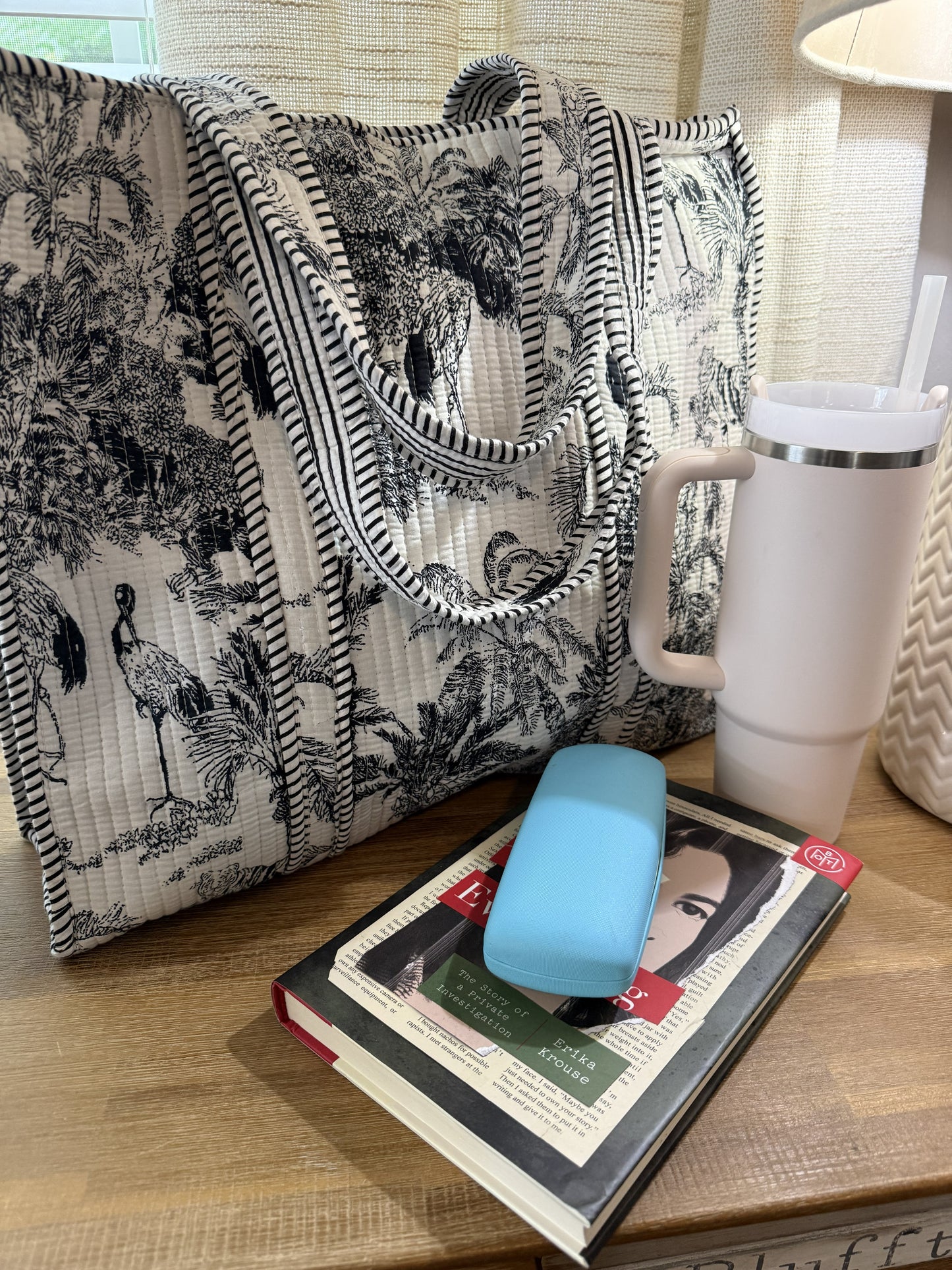 Black & White Jungle Tote Bag